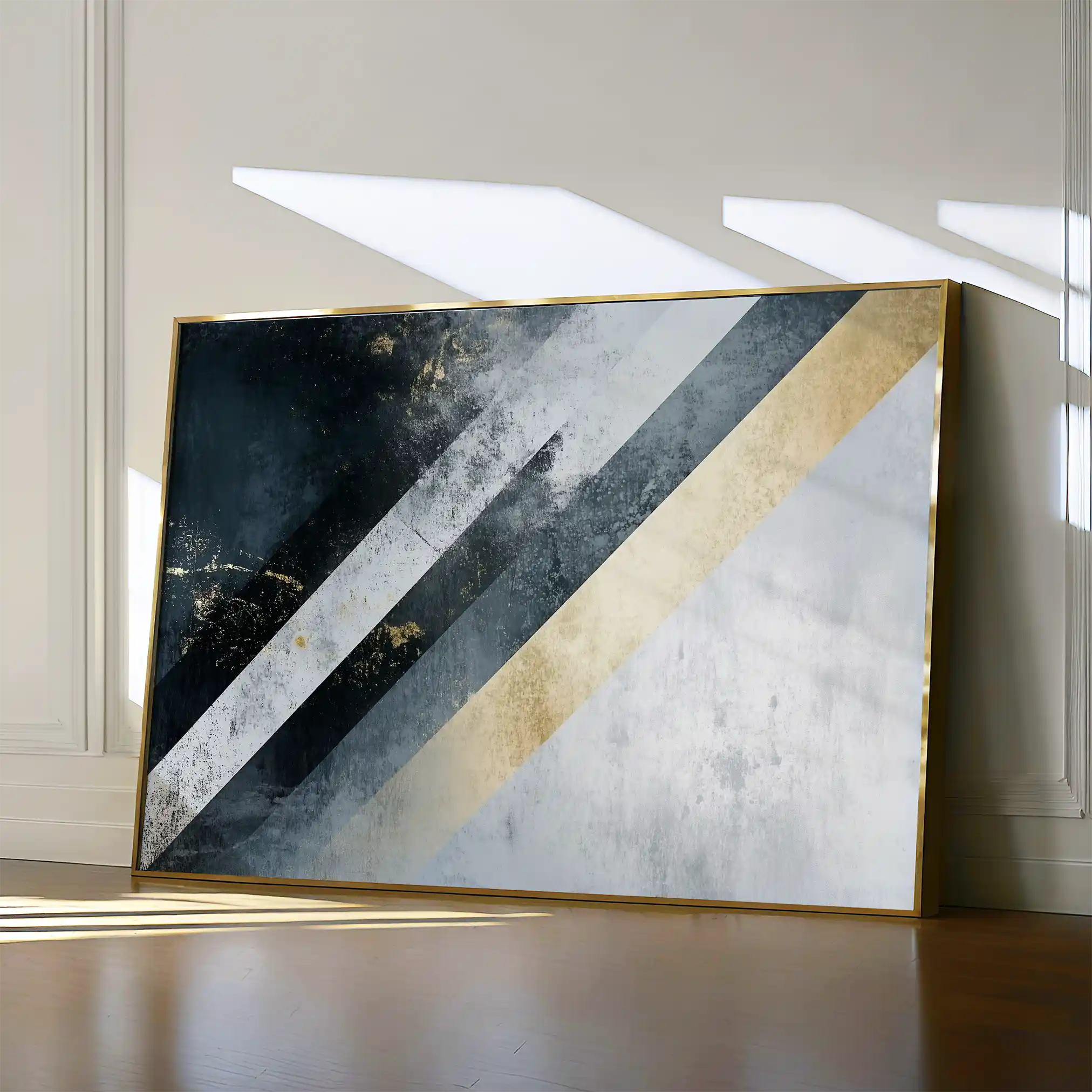 Abstract 548 Canvas Art 18" x 24" / 45 x 60 cm / Black