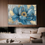 Floral 548 Canvas Art 18" x 24" / 45 x 60 cm / Black