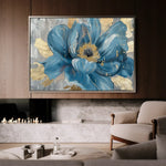 Floral 548 Canvas Art 60 x 40 cm / Black