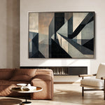 Abstract 549 Canvas Art 18" x 24" / 45 x 60 cm / Black
