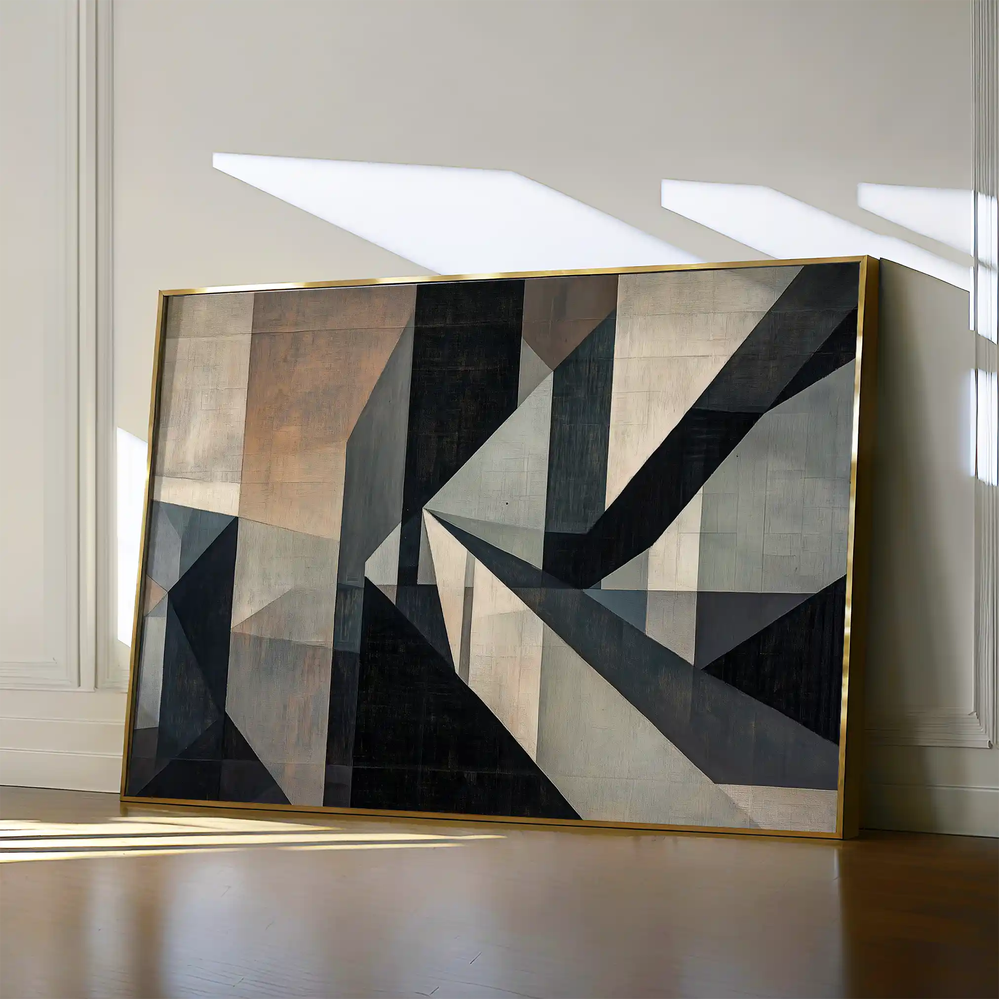 Abstract 549 Canvas Art 18" x 24" / 45 x 60 cm / Black