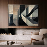 Abstract 549 Canvas Art 18" x 24" / 45 x 60 cm / Black