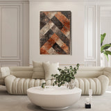 Abstract 550 Canvas Art 18" x 24" / 45 x 60 cm / Black