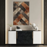 Abstract 550 Canvas Art 18" x 24" / 45 x 60 cm / Black