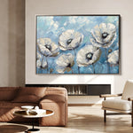 Floral 550 Canvas Art 18" x 24" / 45 x 60 cm / Black