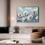 Floral 550 Canvas Art 18" x 24" / 45 x 60 cm / Black