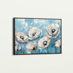 Floral 550 Canvas Art 18" x 24" / 45 x 60 cm / Black