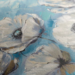Floral 550 Canvas Art 18" x 24" / 45 x 60 cm / Black