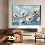 Floral 550 Canvas Art 60 x 40 cm / Black