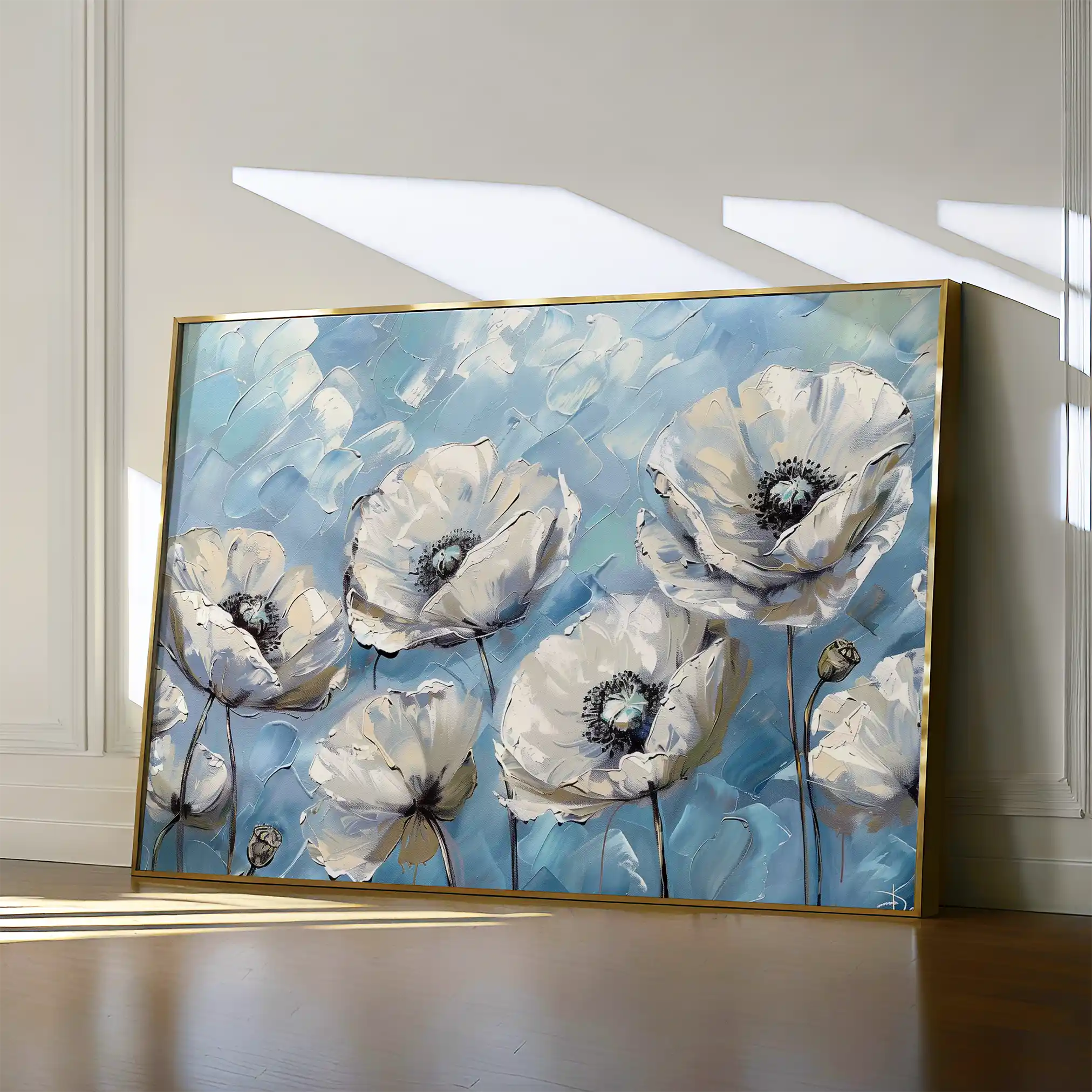 Floral 550 Canvas Art 60 x 40 cm / Black