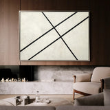 Abstract 551 Canvas Art 18" x 24" / 45 x 60 cm / Black