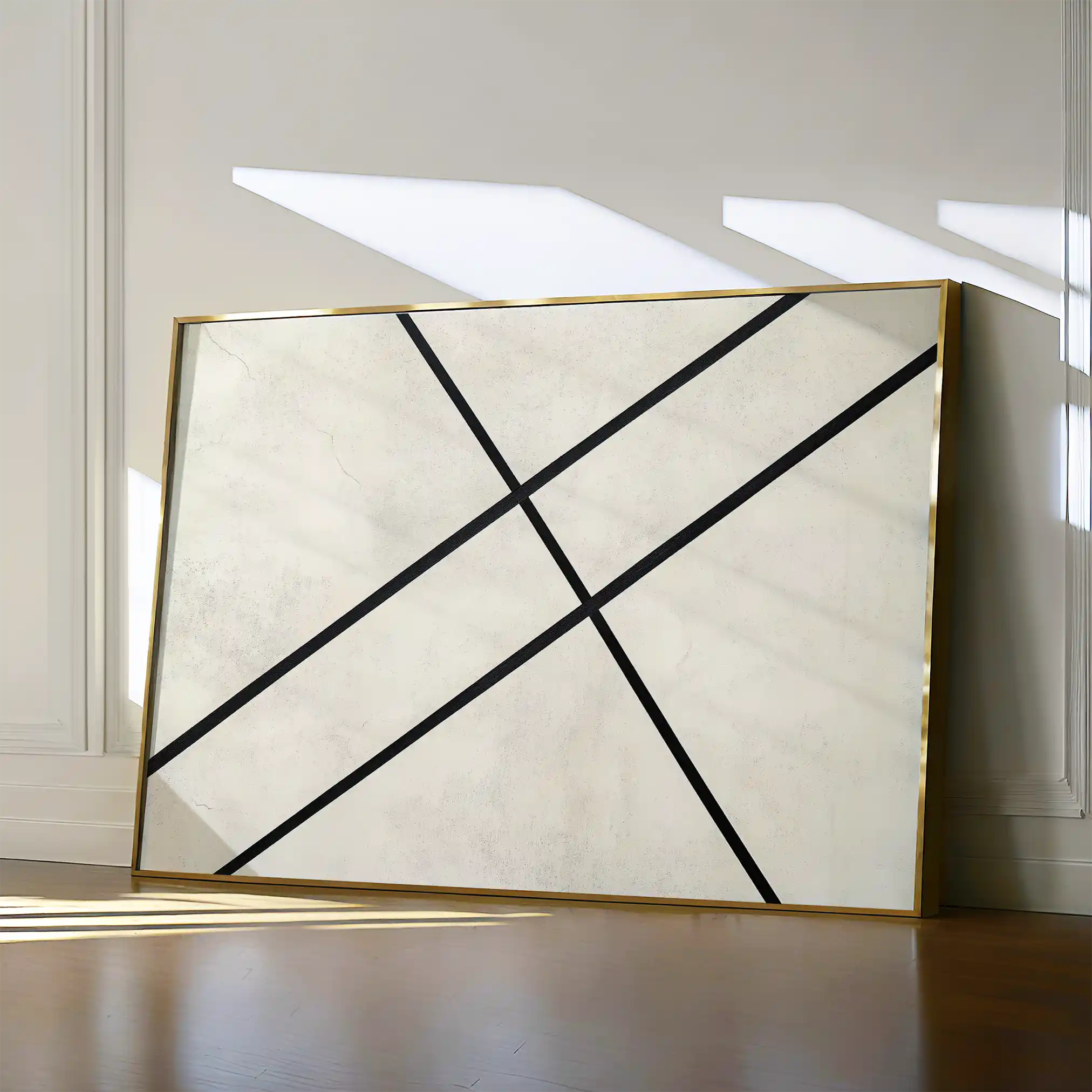 Abstract 551 Canvas Art 18" x 24" / 45 x 60 cm / Black