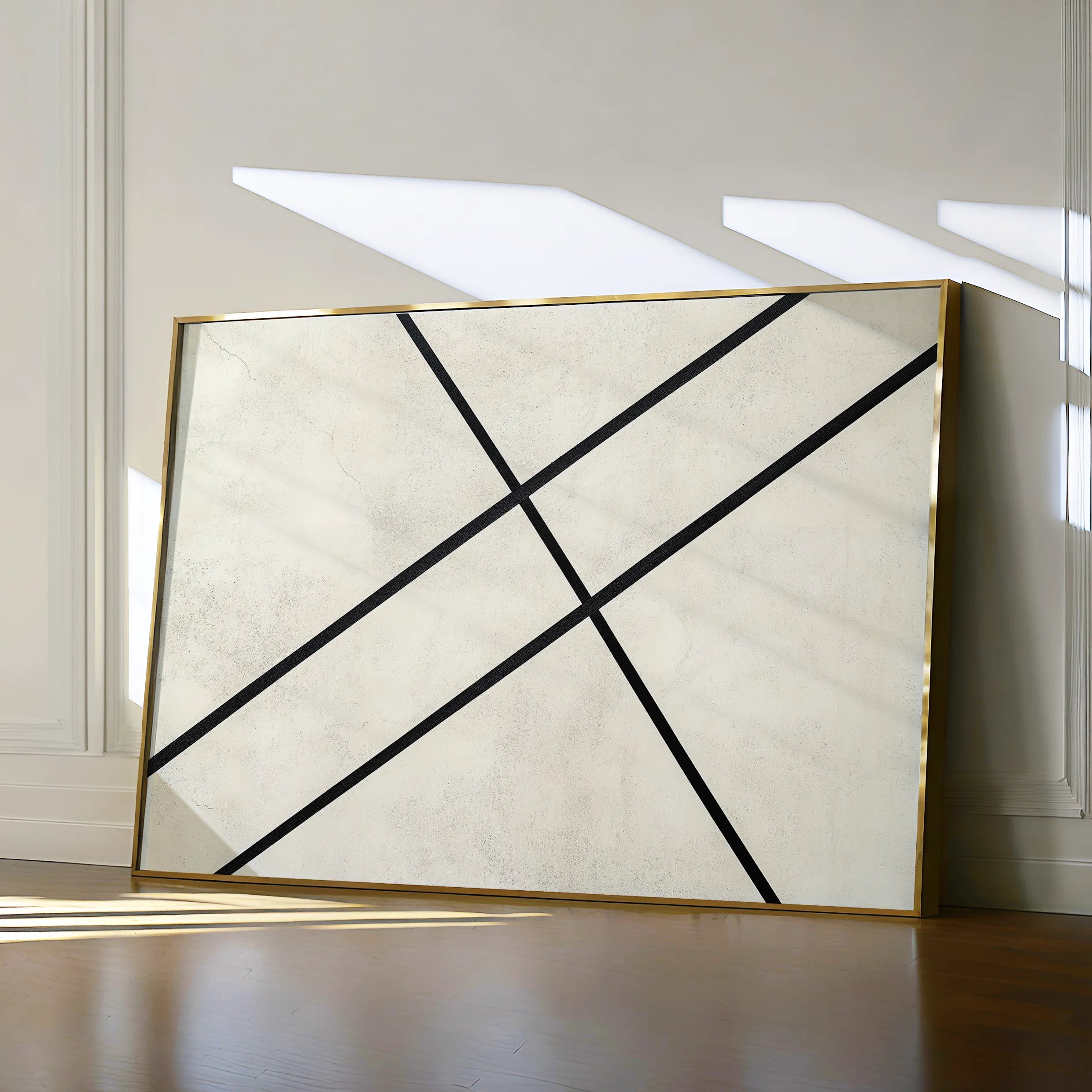 Abstract 551 Canvas Art 18" x 24" / 45 x 60 cm / Black