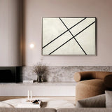 Abstract 551 Canvas Art 18" x 24" / 45 x 60 cm / Black