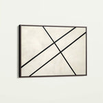 Abstract 551 Canvas Art 18" x 24" / 45 x 60 cm / Black