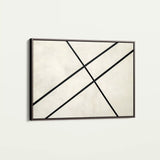 Abstract 551 Canvas Art 18" x 24" / 45 x 60 cm / Black