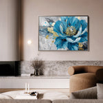 Floral 551 Canvas Art 18" x 24" / 45 x 60 cm / Black