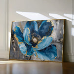 Floral 552 Canvas Art 18" x 24" / 45 x 60 cm / Black