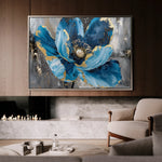 Floral 552 Canvas Art 18" x 24" / 45 x 60 cm / Black