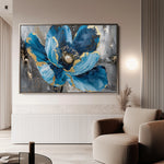 Floral 552 Canvas Art 18" x 24" / 45 x 60 cm / Black