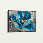 Floral 552 Canvas Art 18" x 24" / 45 x 60 cm / Black