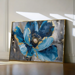 Floral 552 Canvas Art 60 x 40 cm / Black