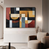 Abstract 553 Canvas Art 18" x 24" / 45 x 60 cm / Black