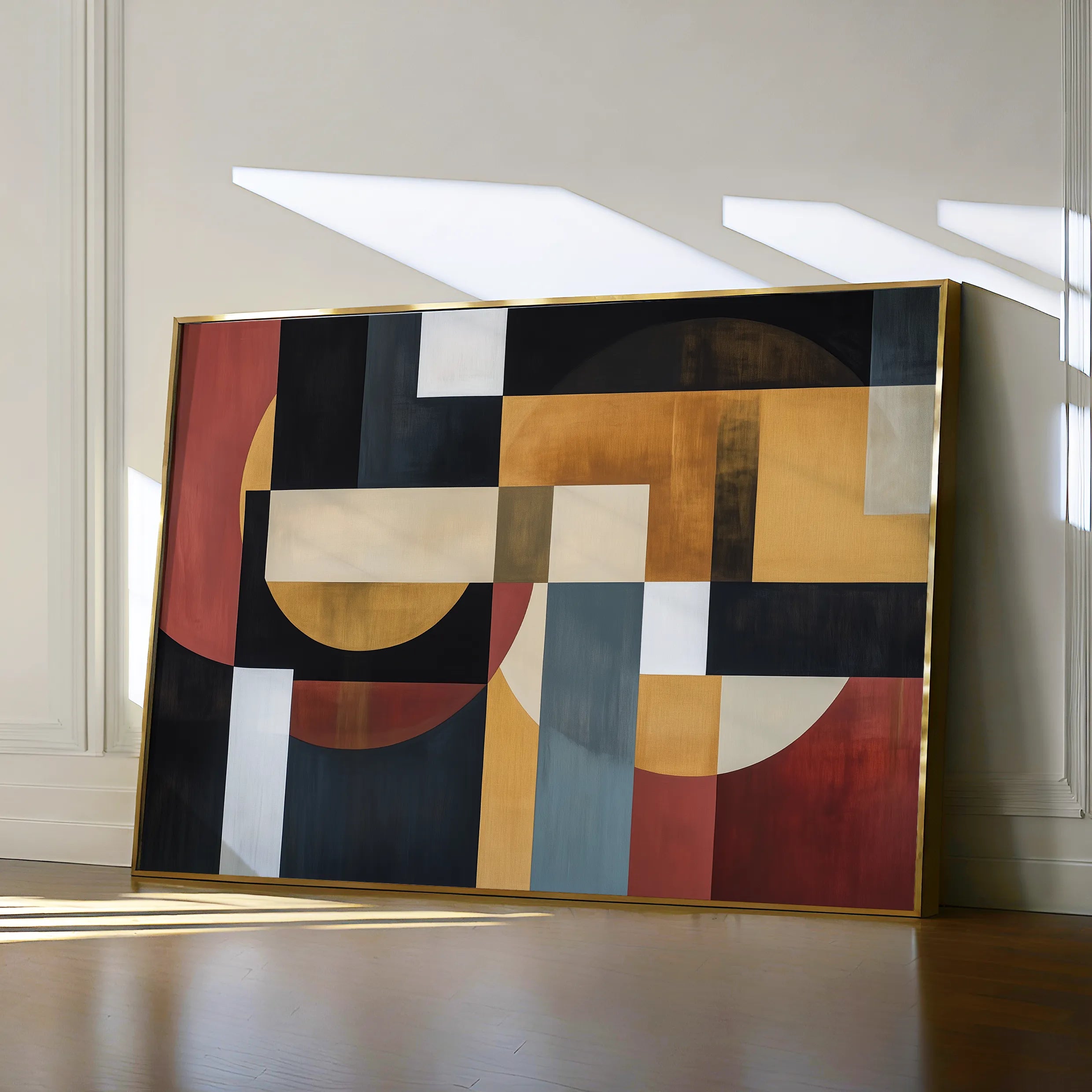 Abstract 553 Canvas Art 18" x 24" / 45 x 60 cm / Black