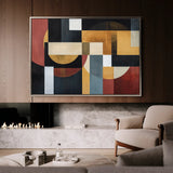 Abstract 553 Canvas Art 18" x 24" / 45 x 60 cm / Black