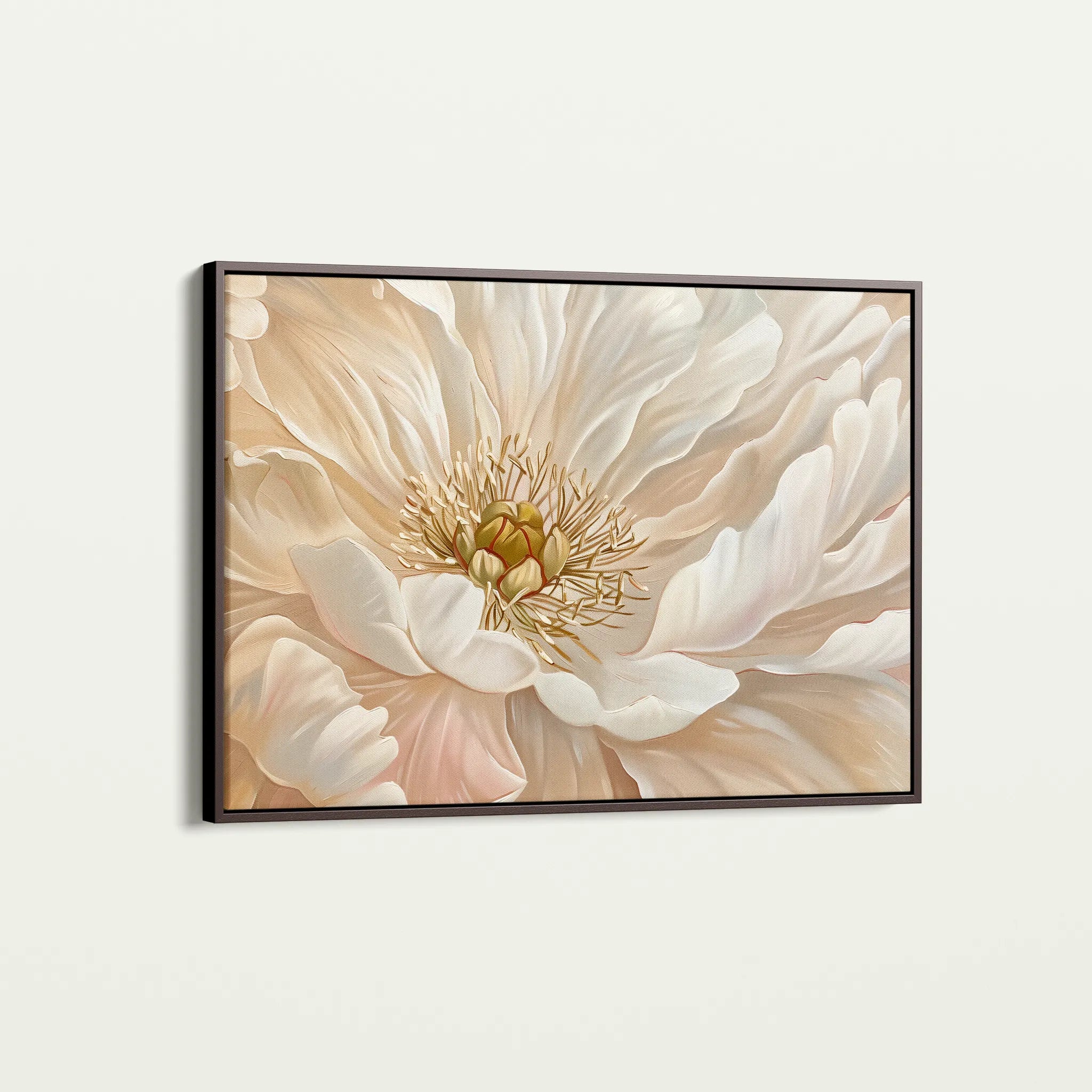 Floral 553 Canvas Art 18" x 24" / 45 x 60 cm / Black