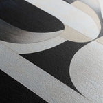 Abstract 554 Canvas Art 18" x 24" / 45 x 60 cm / Black