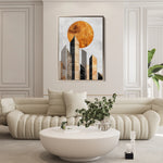 Abstract 555 Canvas Art 18" x 24" / 45 x 60 cm / Black