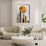Abstract 555 Canvas Art 18" x 24" / 45 x 60 cm / Black