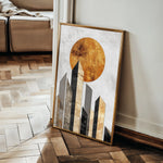 Abstract 555 Canvas Art 18" x 24" / 45 x 60 cm / Black