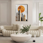 Abstract 555 Canvas Art 60 x 40 cm / Black