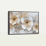 Floral 555 Canvas Art 18" x 24" / 45 x 60 cm / Black