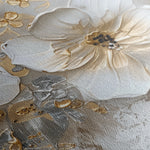 Floral 555 Canvas Art 18" x 24" / 45 x 60 cm / Black