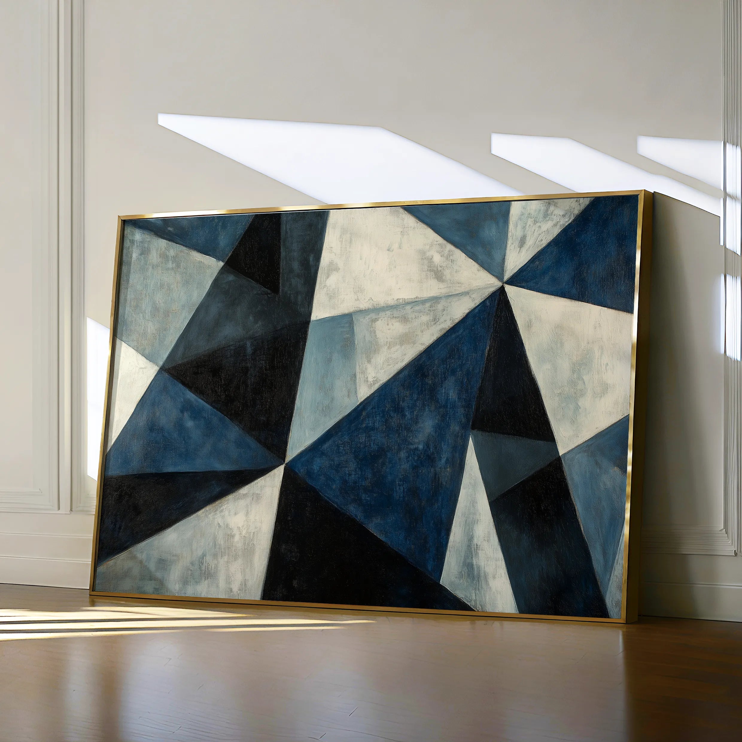 Abstract 556 Canvas Art 18" x 24" / 45 x 60 cm / Black
