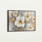 Floral 556 Canvas Art 18" x 24" / 45 x 60 cm / Black