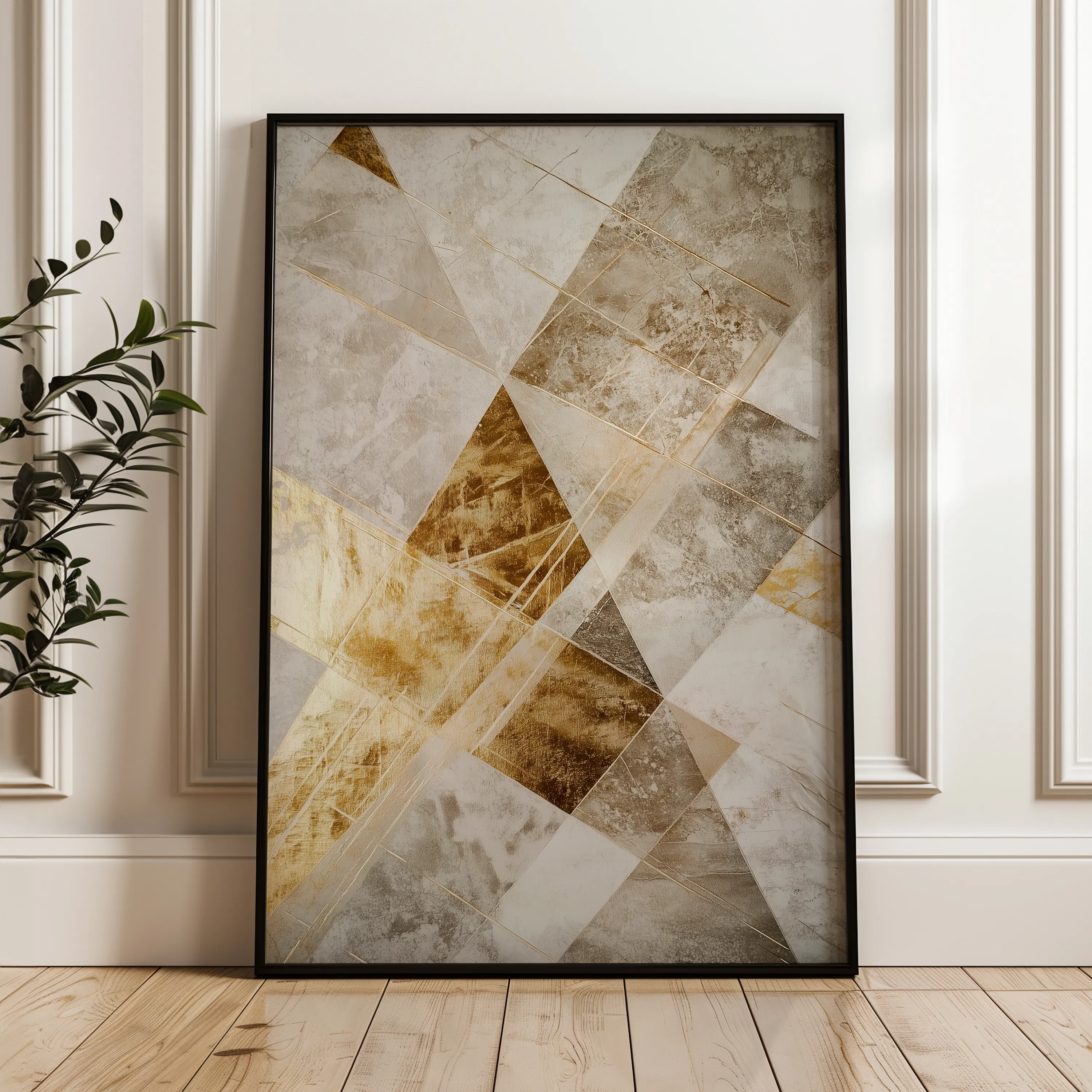 Abstract 557 Canvas Art 18" x 24" / 45 x 60 cm / Black