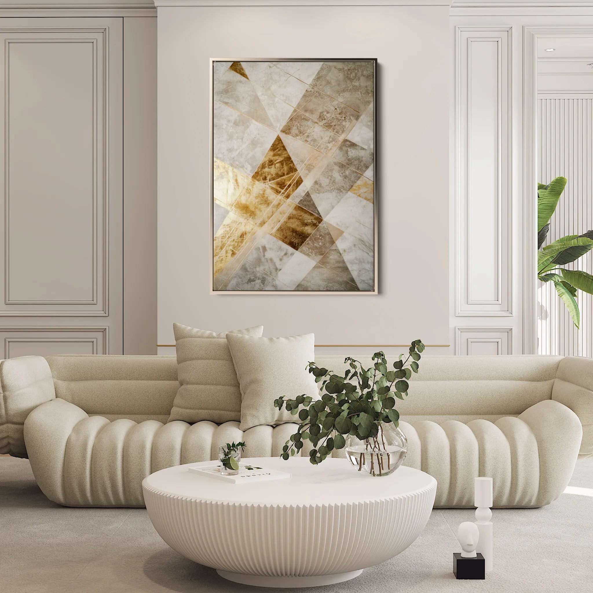 Abstract 557 Canvas Art 18" x 24" / 45 x 60 cm / Black