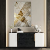 Abstract 557 Canvas Art 18" x 24" / 45 x 60 cm / Black