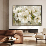 Floral 557 Canvas Art 18" x 24" / 45 x 60 cm / Black