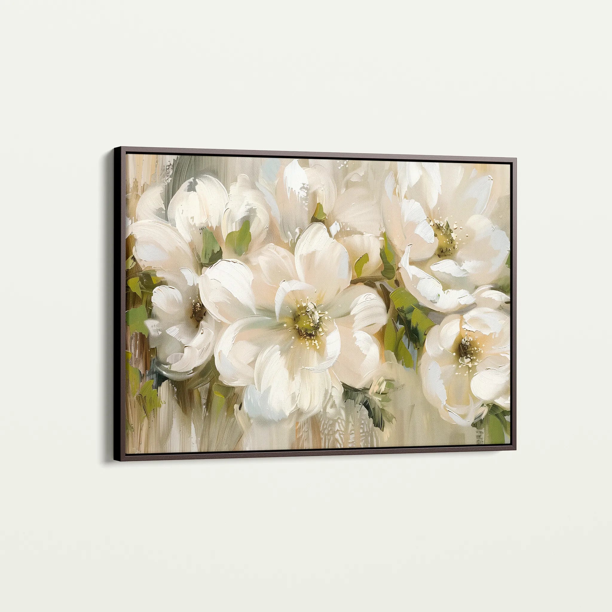 Floral 557 Canvas Art 18" x 24" / 45 x 60 cm / Black