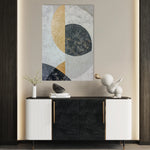 Abstract 558 Canvas Art 18" x 24" / 45 x 60 cm / Black