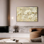 Floral 559 Canvas Art 18" x 24" / 45 x 60 cm / Black