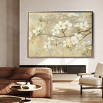 Floral 559 Canvas Art 60 x 40 cm / Black