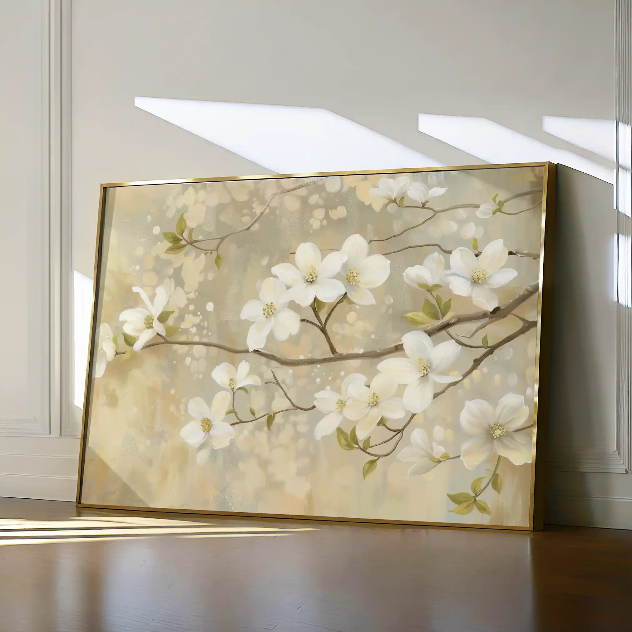Floral 559 Canvas Art 60 x 40 cm / Black