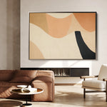 Abstract 560 Canvas Art 18" x 24" / 45 x 60 cm / Black