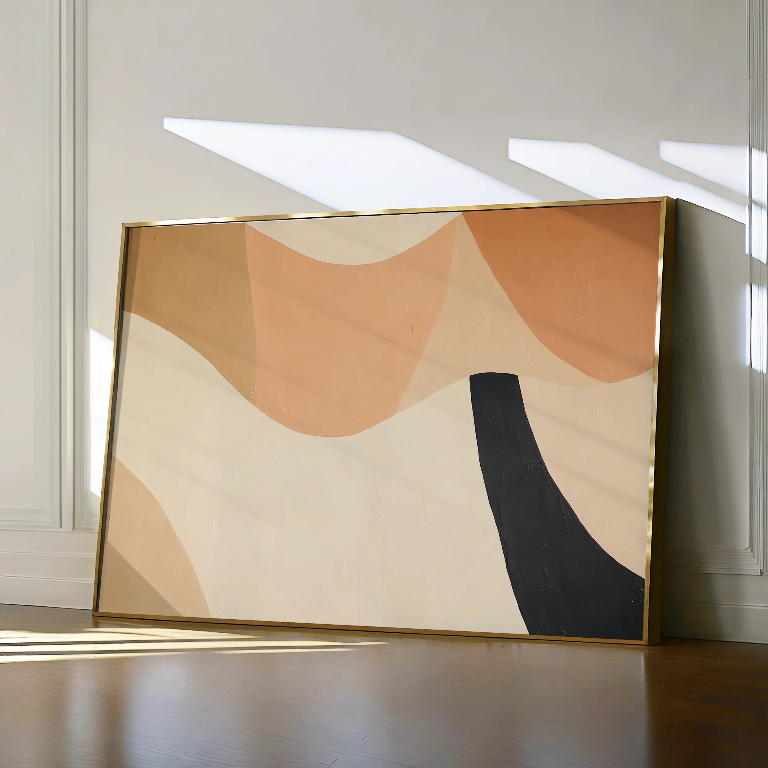 Abstract 560 Canvas Art 18" x 24" / 45 x 60 cm / Black
